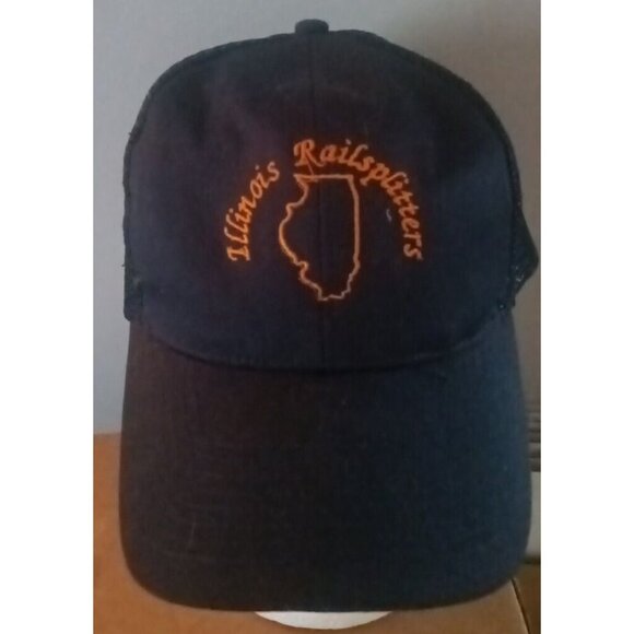 Illinois Railsplitters Trucker Cap Hat Mesh OTTO Snapback Vtg One Size Fits Most - Picture 1 of 7